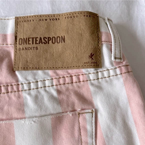 NWT One Teaspoon Bandits Candy Stripe Shorts, 25 - Picture 8 of 9